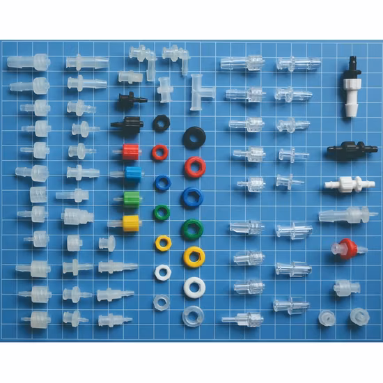 Filettatura Luer femmina a tenuta Luer in plastica su tubo ID da 6,4 mm (1/4 di pollice), connettore Luer Lock, portagomma